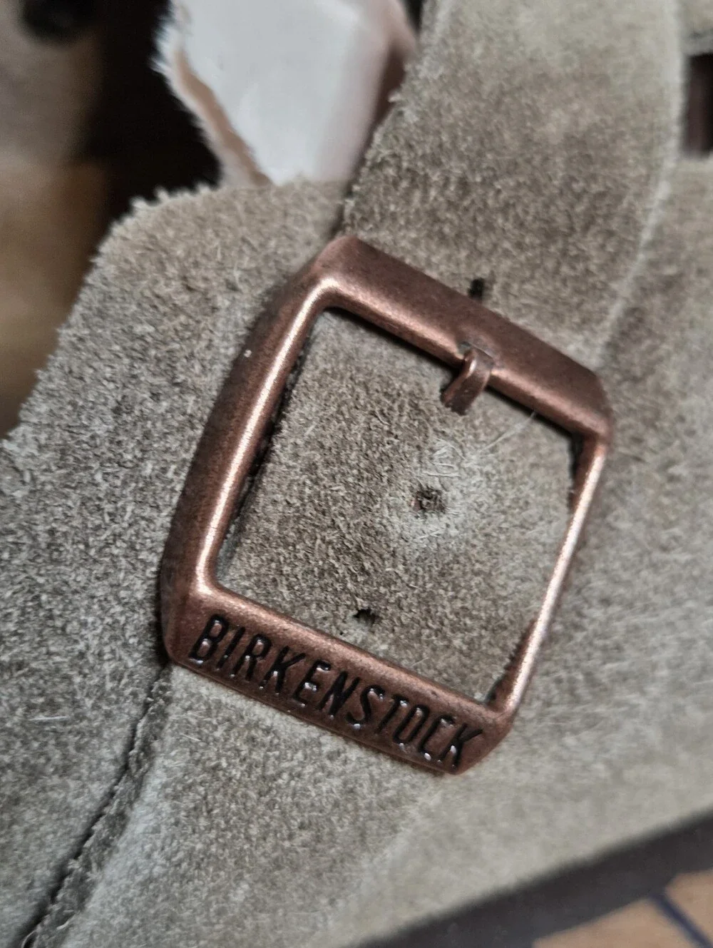 Birkenstock Boston Suede Taupe Clogs 39 Women 8 Men 6 - Picture 6 of 8